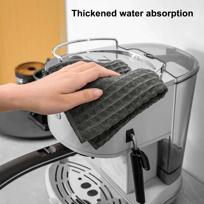Z.Super Absorbent Barista Bar Towel Coffee Machine Special Rag No Lint Square Towel Cleaning Cloth Coffee Machine Cleaning Towel