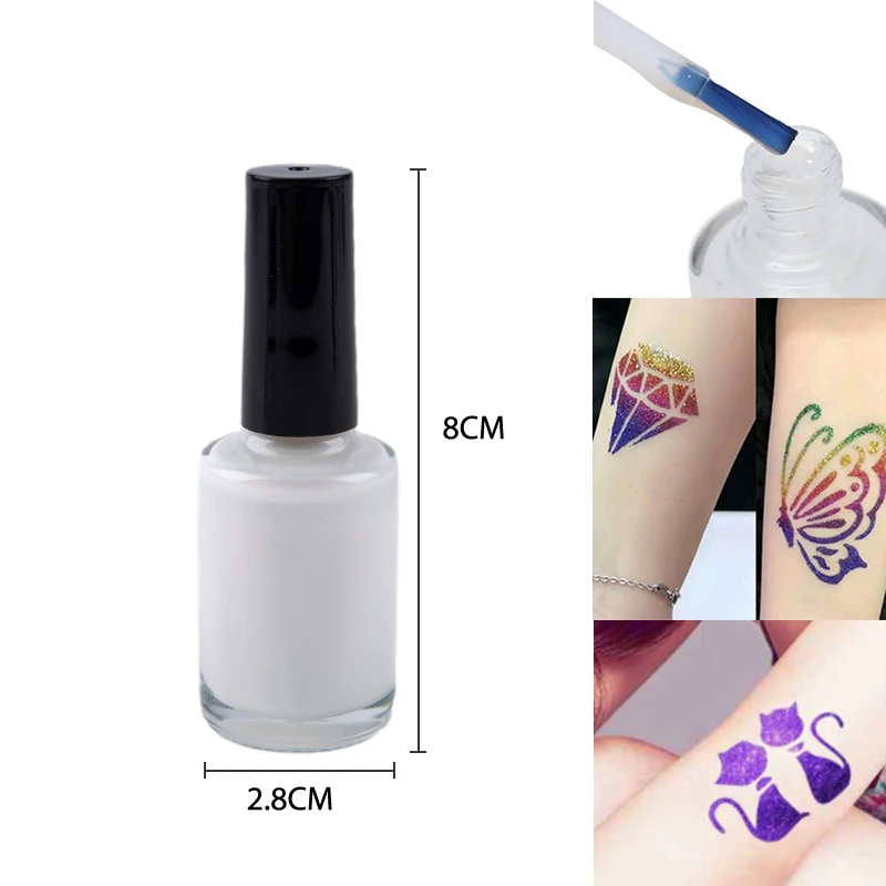 16ml Tattoo Glitter White Glue Painted White Glue One-time Suit Glue Tattoo