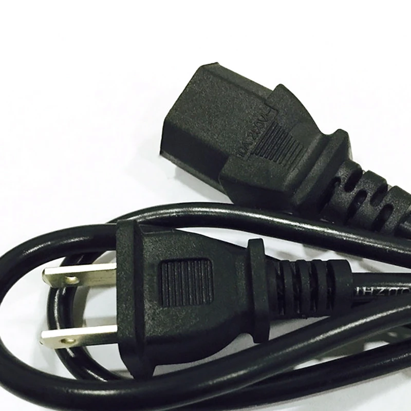 Сетевой шнур 1,2 м для ЦП переменного тока, штепсельная вилка стандарта США, 2-контактный продукт, суффикс сетевой шнур для ПК, монитора компьютерного принтера