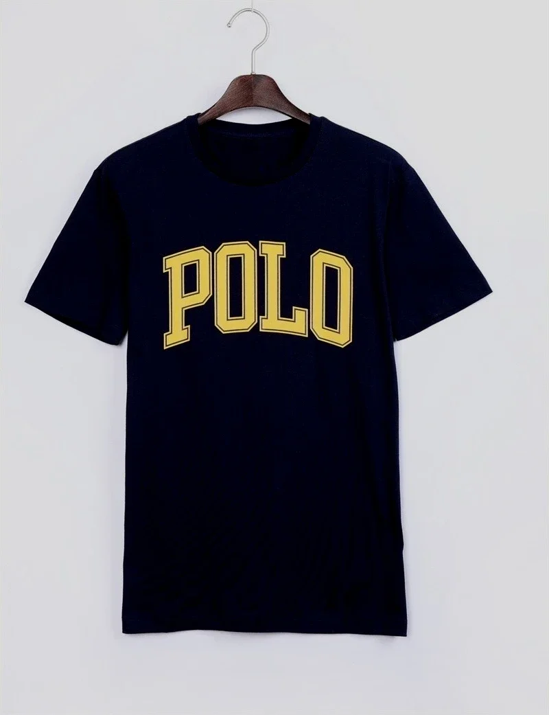 Spring and summer, cool, casual, simple, men's and women's cotton print, small label short sleeves t shirt