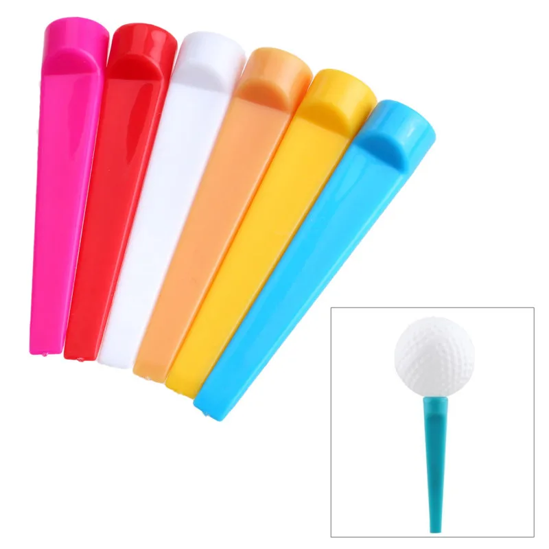 100Pcs 70mm Golf Wedge Tee Tees Plastic Practice Training Tool Golf Accessories Golf Ball Holder Mat Tees Golf Sports