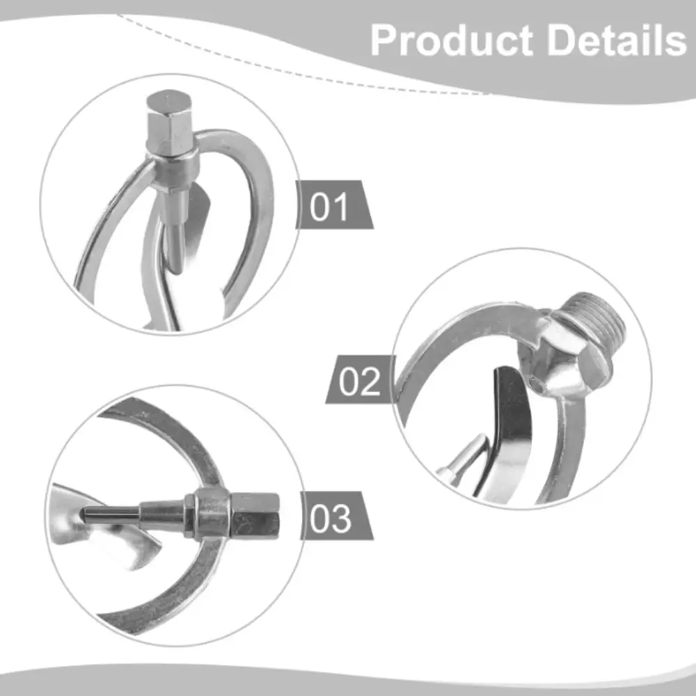 360 Degree Rotation Alloy Rain Nozzle Heavy Duty 1/2" Male Thread Irrigation Sprinkler Metal Butterfly Head Scattering Nozzle