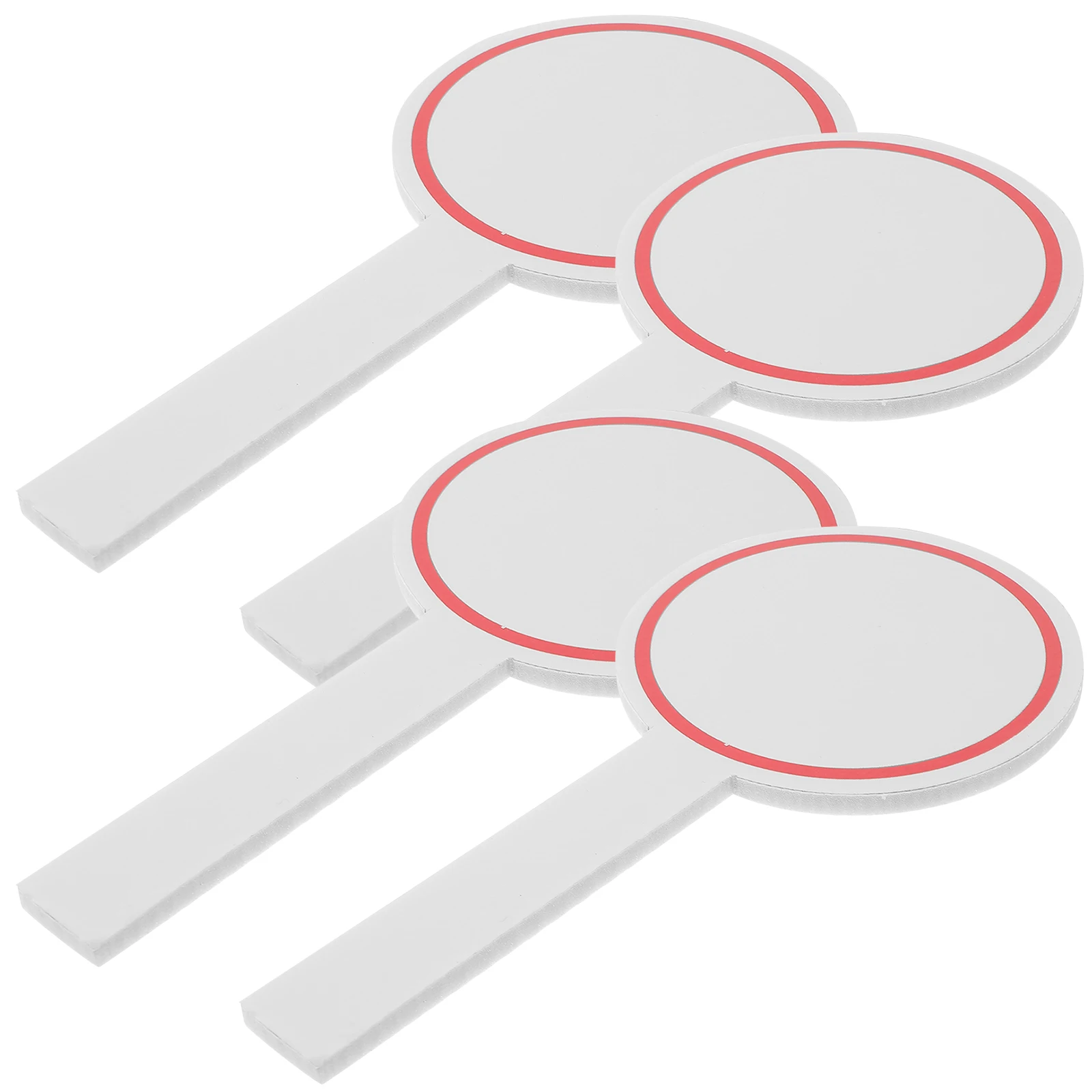 

4pcs Double Sided Scoreboard Dry Erase Boards Foam Voting Student Whiteboards Mini Auction Handheld Display