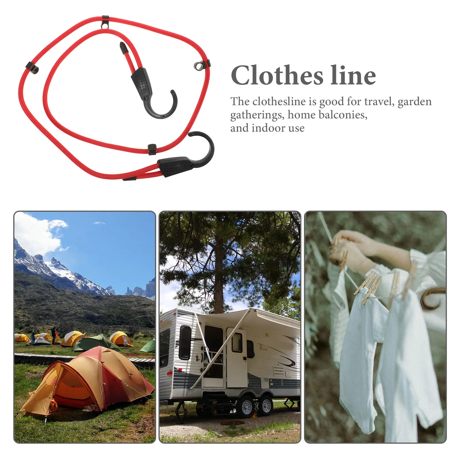 

Portable Car Rope for Camping Travel Drying Outdoor Strong Durable Lightweight Easy Carry Longlasting Hanging Foldable Use