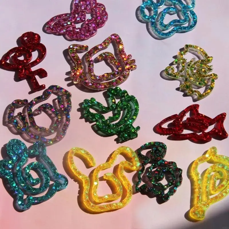 

Lovely Animal Paper Clip Bookmarks Silicone Mold For DIY Crafts And Gifts
