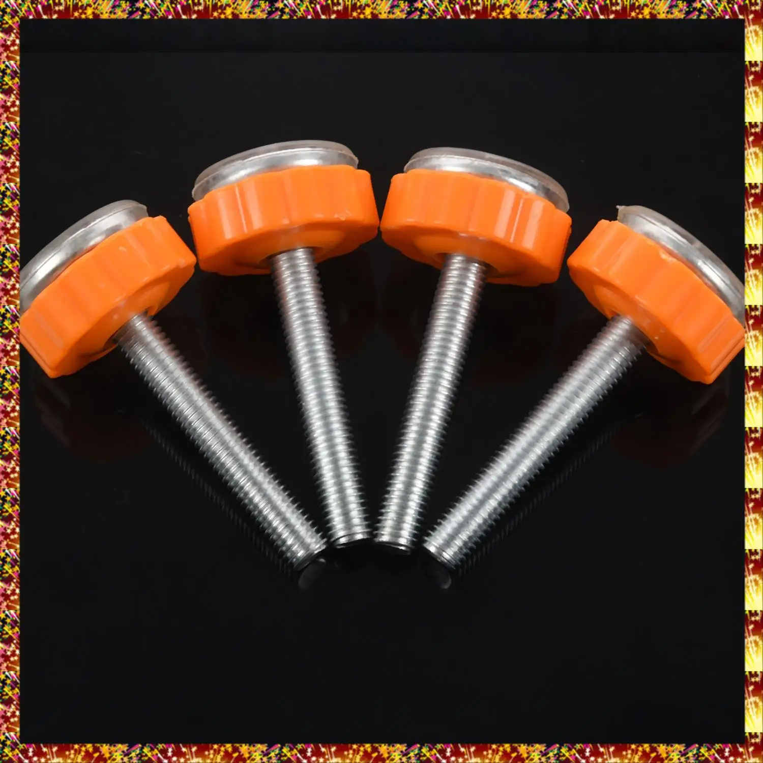 AGOUP 4Pcs Pressure Baby Gate Screw Threaded Spindle Rods Walk Thru Gates Accessory - M10 X 10MM