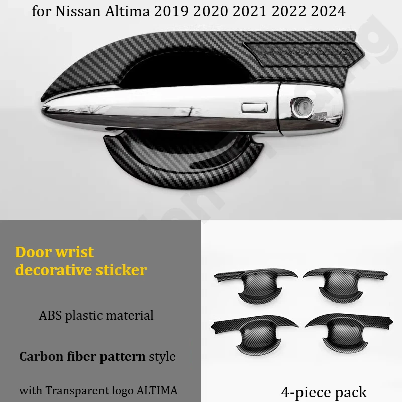 for Nissan Altima 2019-2024 Door bowl door handle decoration sticker/door handle anti scratch sticker/modified accessories view 4