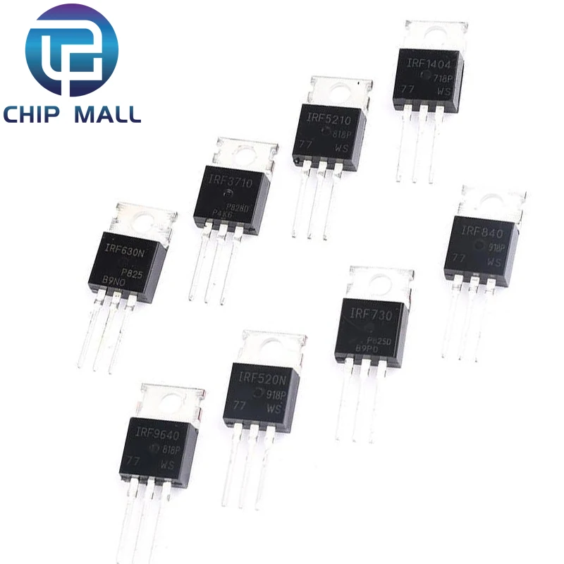 

10PCS IRFZ44N IRFZ34N IRFZ46N IRF520N IRF530N IRF540N IRF630 IRF640 IRF730 IRF740 IRF830 IRF840 MOS Field Effect Tube Transistor