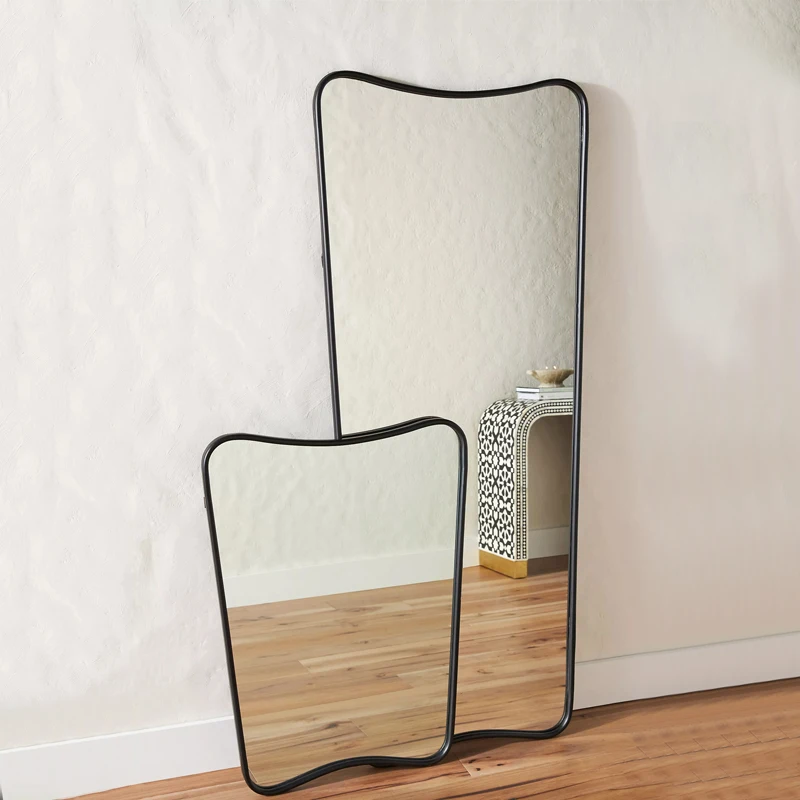 French full body mirror, retro floor standing mirror, living room, girl bedroom dressing mirror, decorative mirror