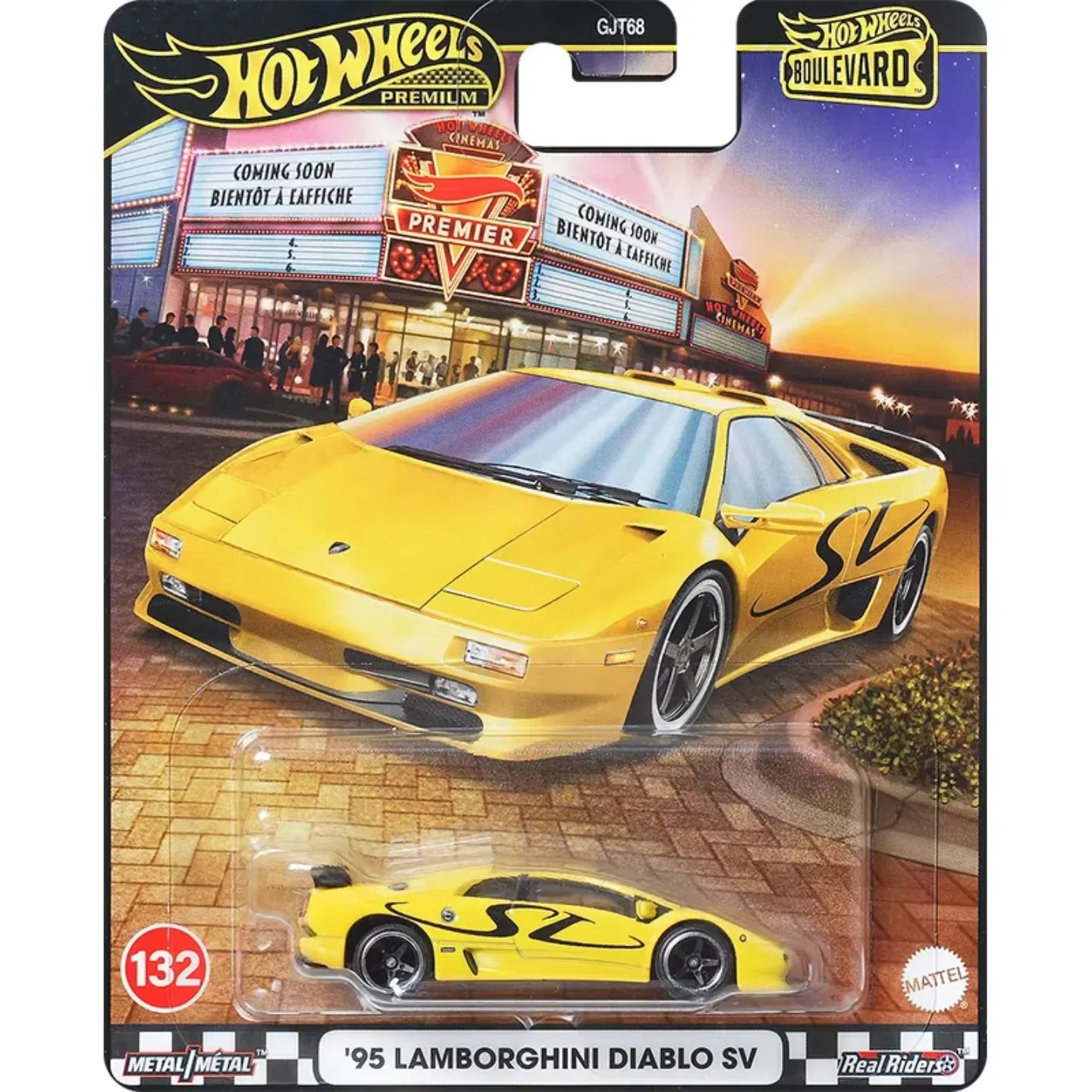 Echte Voorraad Hot Wheels Gjt68 Boulevard D Case Serise Benz 500slc Lamborghini Phantom Pajero Evo Legering Model Auto Verrassing Geschenken