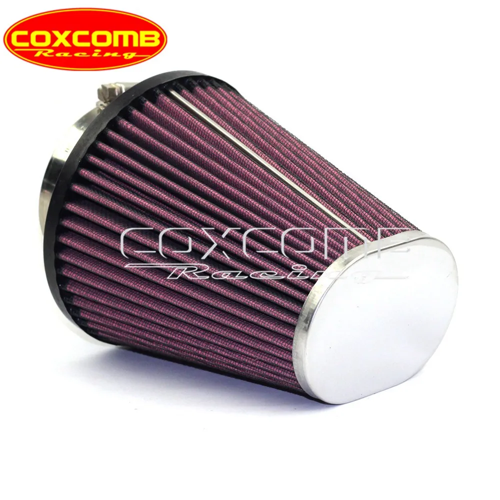 62mm owalny stożkowy filtr powietrza do motocykli o wysokim przepływie Element zamienny do Harley Softail Road Glide FLHR FXSB — zdjęcie 4