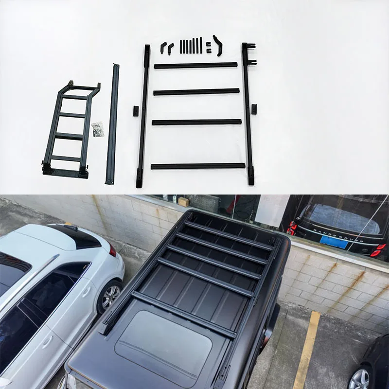 

For G Class W465 G Class G Works Style Roof Luggage Rack Fit for G-class W465 G500 G55 G63 Roof Rack with Ladder 2024+
