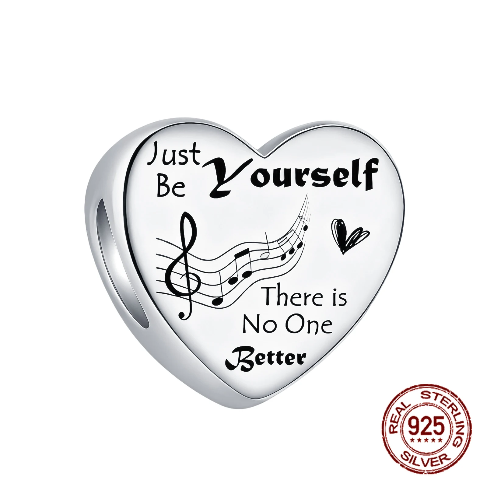 

Стерлингового Серебра 925 пробы Just Be Yourself There Is One Better Beads Charm Fit Оригинальный браслет-подвеска для женщин DIY Ювелирные изделия Подарок