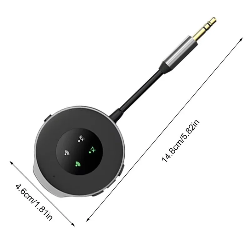 Car Wireless Fm Transmitter Wireless Audio Call 2 In 1 Built-In Microphone Audio Player Radio Adapter Bluetooth 5.3-Y41A