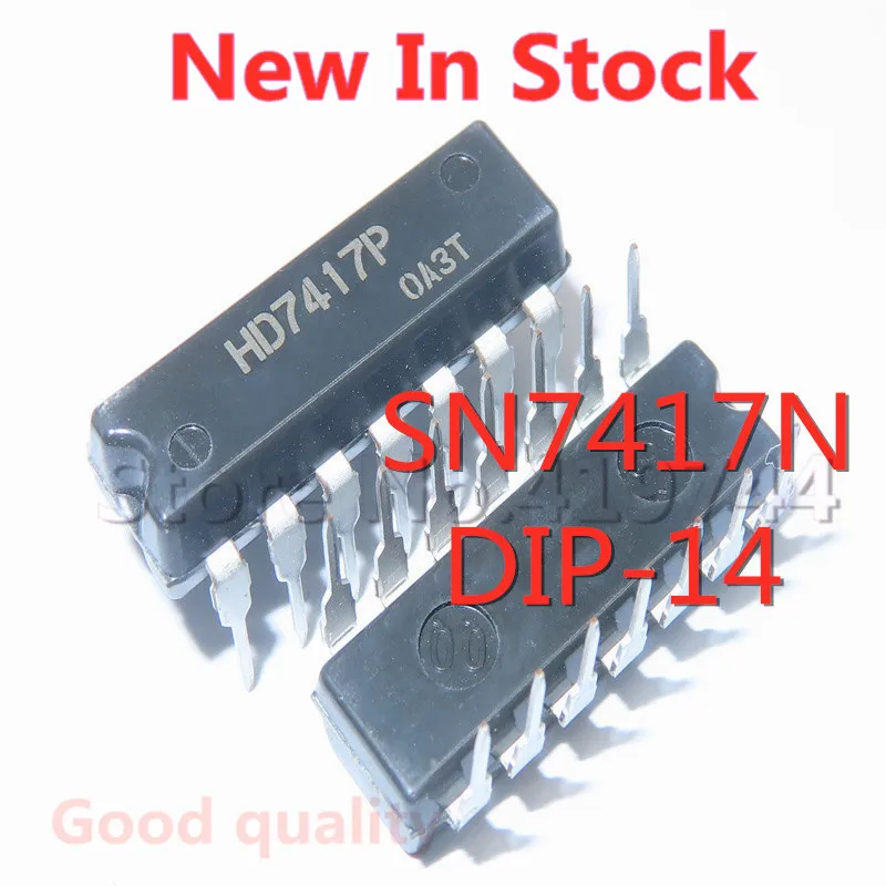 

5 шт./лот SN7417N HD7417P SN74LS17N DIP-14 в наличии новая Оригинальная интегральная схема