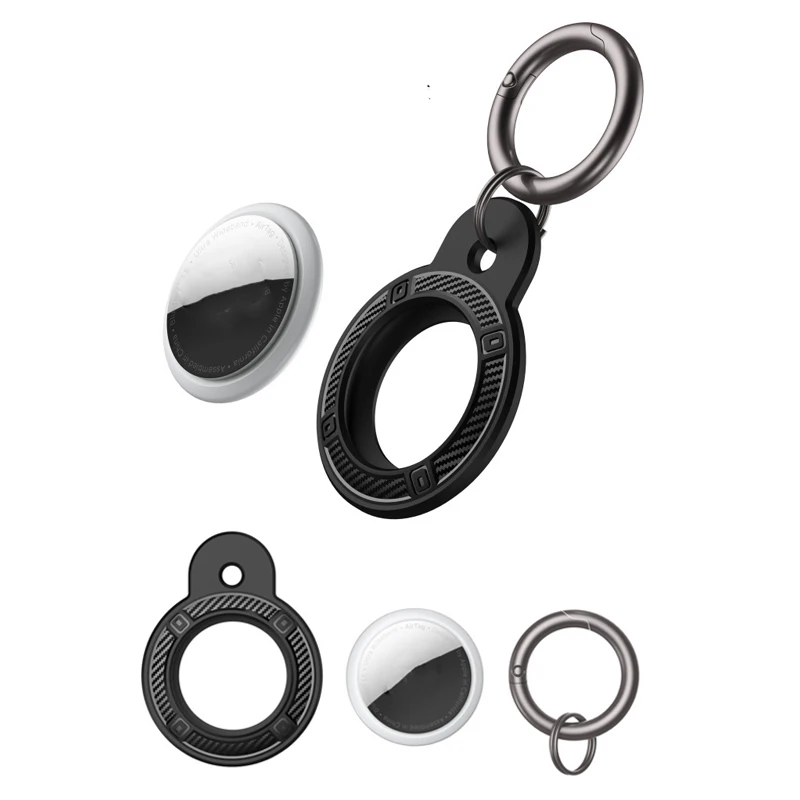 Для Apple Airtag Holder Защитный чехол-трекер из ТПУ с брелком для Air Tag Anti-Lost Device Shell Сумка для ключей Домашние животные