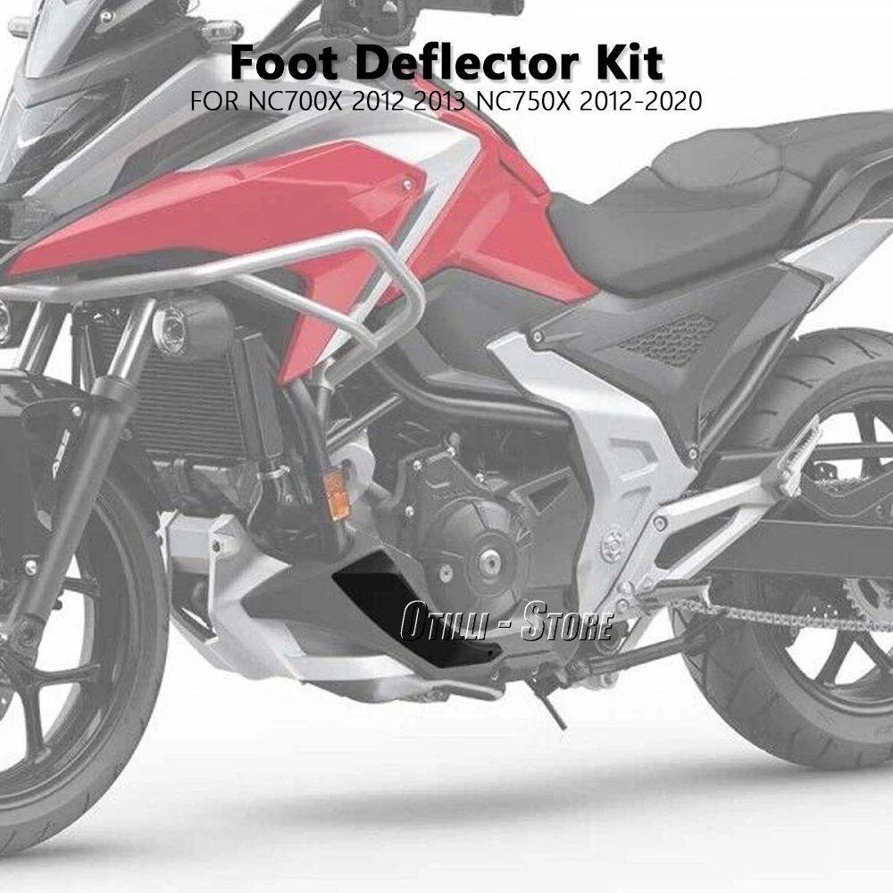 Motorcycle Accessories New Foot Deflectors Set Black For Honda NC700X NC 700X NC750X NC 750 X 2012 - 2020 2019 2018 2017 2016