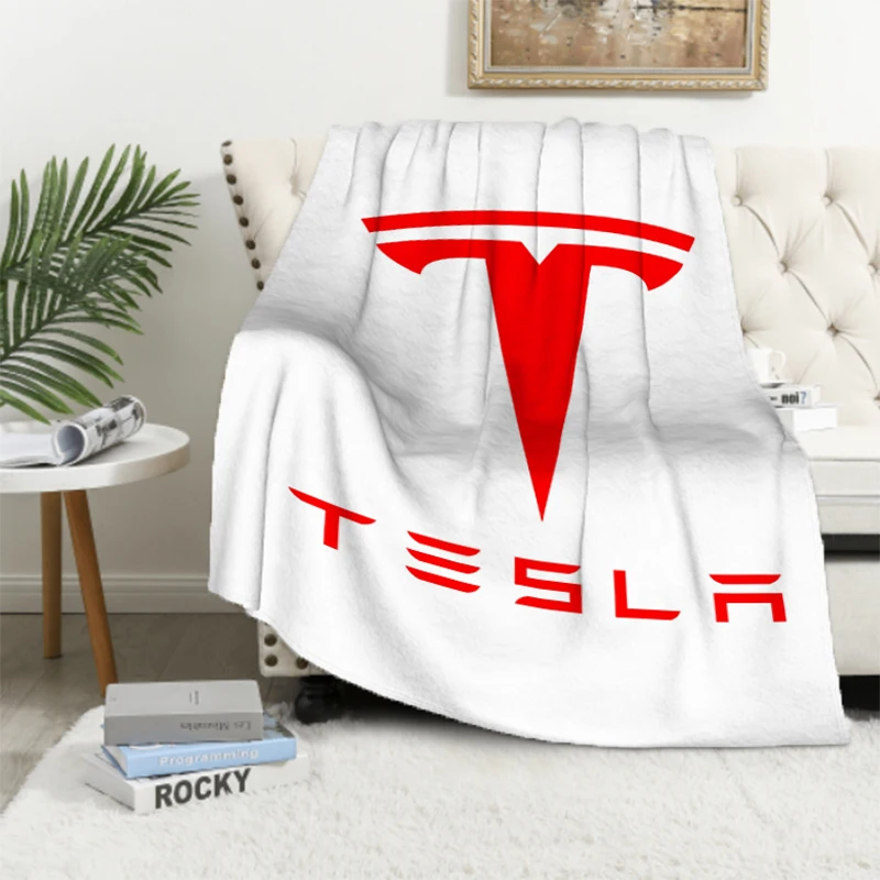 Tesla Blankets for Decorative Sofa Blankets for Bed Custom Blanket Summer Comforter Furry Throw & Throws Double Fluffy Soft Home