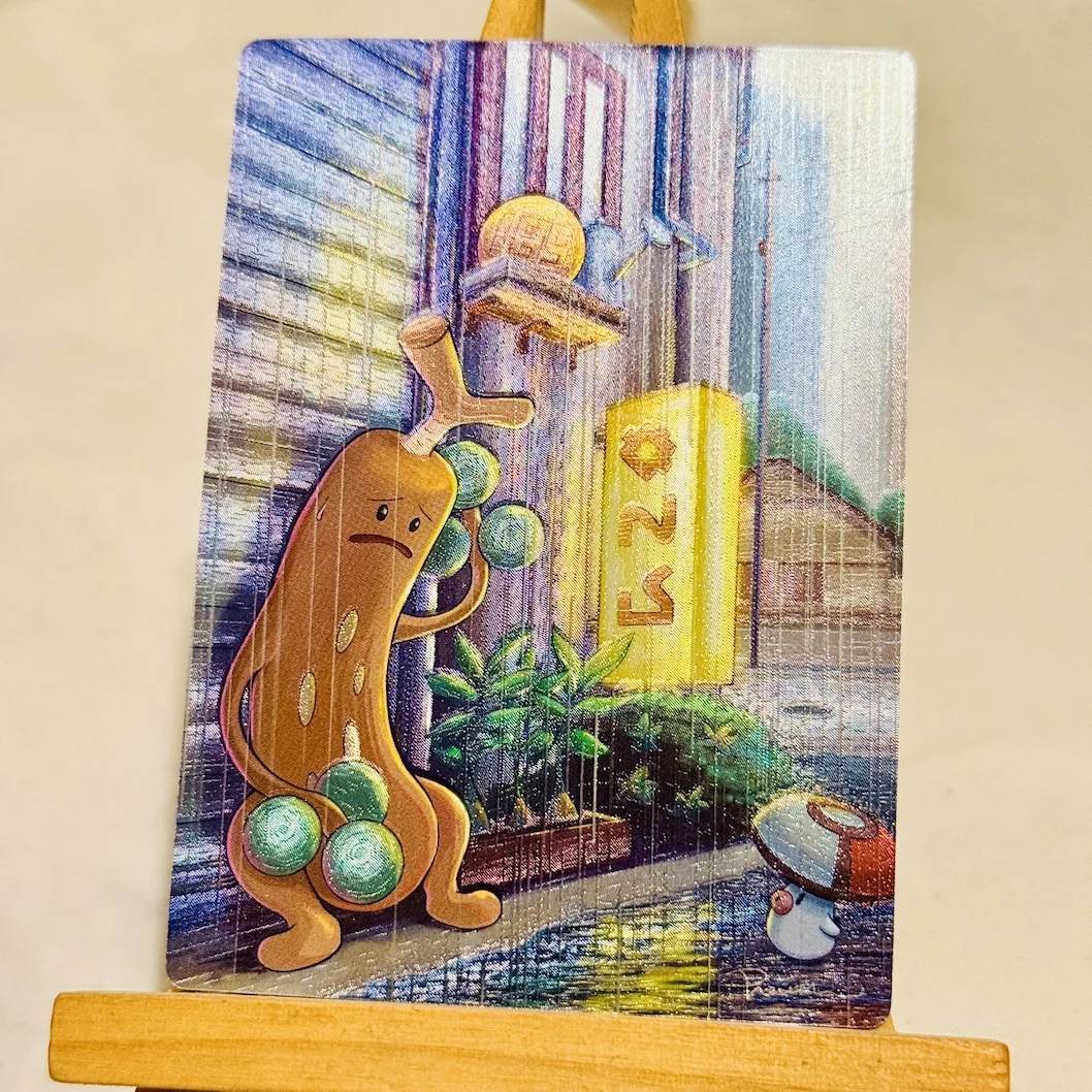 10Pcs/set Diy Self Made Ptcg Feraligatr Rough Flash Collection Card Ptcg Gen 2 Totodile Hand-Drawn Anime Cards Gift Toys