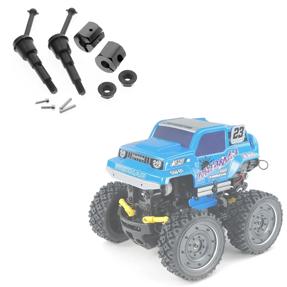 2 pièces métal arbre d'entraînement CVD et adaptateur écrou ensemble pour Tamiya SW-01 SW01 1/24 versiMonster Truck RC voiture mise à niveau pièces