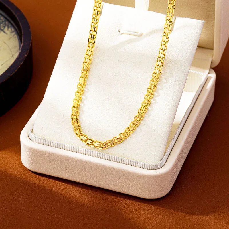 

Роскошный женский кубинский браслет из чистого золота 24 карата 9999 пробы