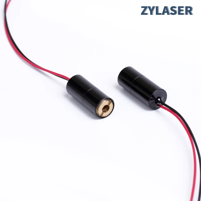 Glass Lens/Plastic Lens Adjustable Focus Infrared Dot Laser Diode Module D8mm 505nm/520nm 1mW 5mW 10mW Industrial Grade