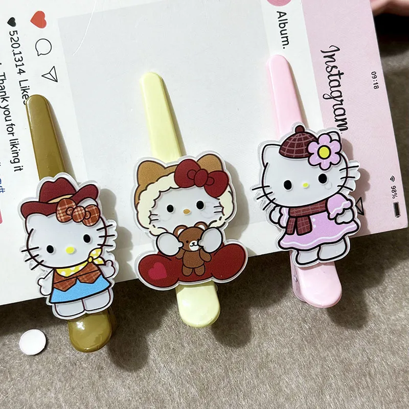 3pcs Cartoon Sanrio Kitty Duckbill Hair Clip Girl Headband Bangs Hair Accessories