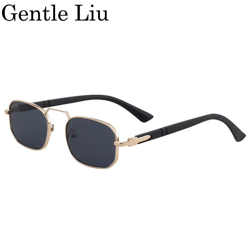 إطار صغير مستطيل فاسق النظارات الشمسية النساء الرجال 2025 العلامة التجارية الفاخرة Steampunk القيادة نظارات شمسية خمر في الهواء الطلق UV400 نظارات