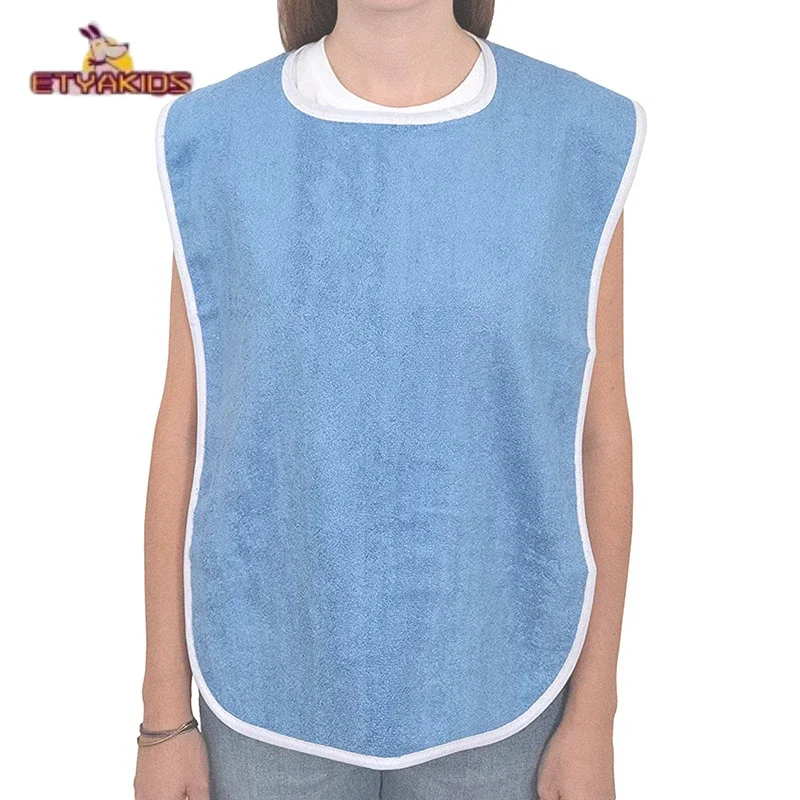 Towel Cloth Adult Bib Large Size Absorbent Breathable The Elderly Apron Feeding Anti Dirty Drool Wipes Care Bib Hospital