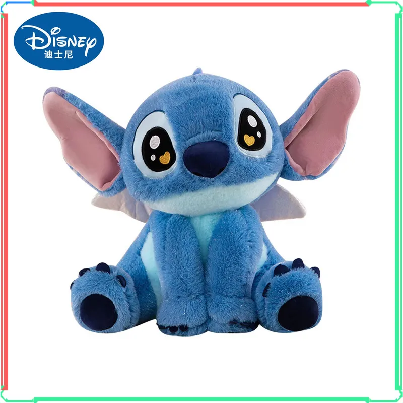 

25/40cm Angel Stitch Plush Toy Cartoon Big Ear Stitch Doll Lilo&Stitch Anime Large Cloth Doll Accompanying Sleep Birthday Gifts