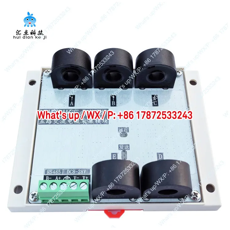 Multi channel 5-channel 8-channel AC current transformer measurement and detection module RS485 sensor