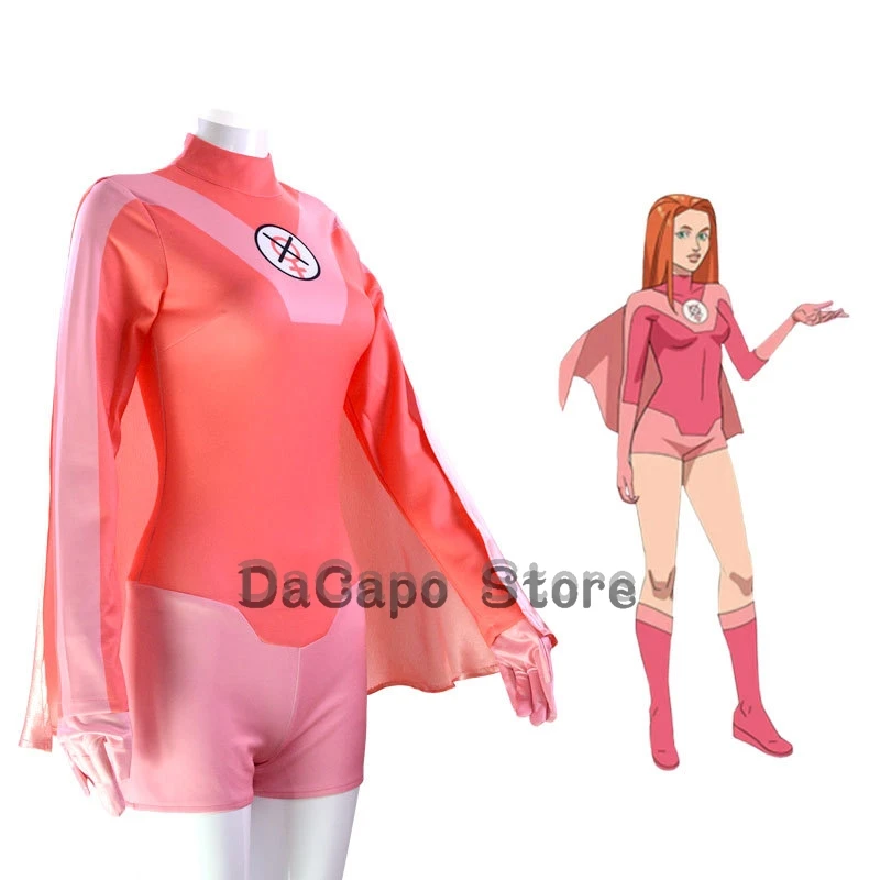 Invincible Mark Grayson Jumpsuit Cloak Superhero Cosplay Omni-man Costume Atom Eve Anime Bodysuit Halloween Men Women Boots Wig