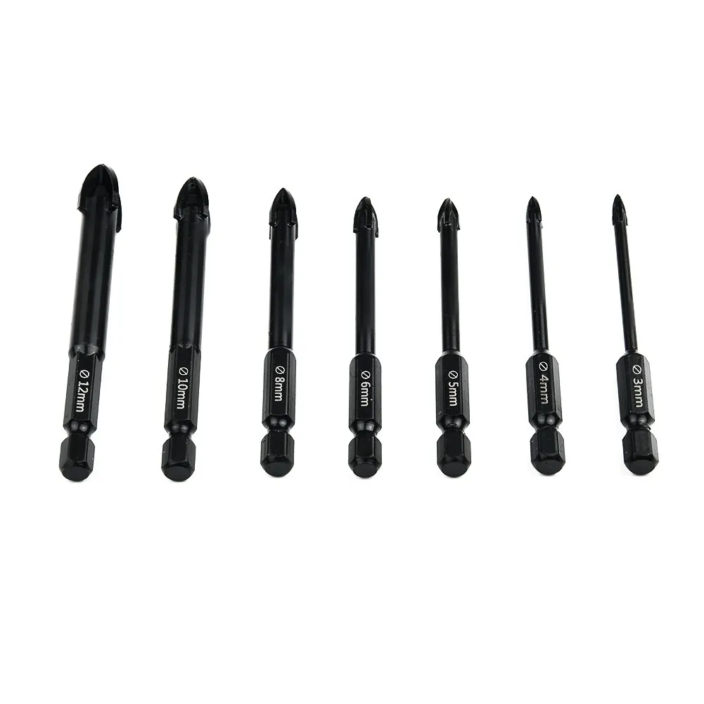 

Drilling Tool Multifunctional Alloy Drill Bits Set of 7 High Quality Cross Drilling Tools for Various Applications