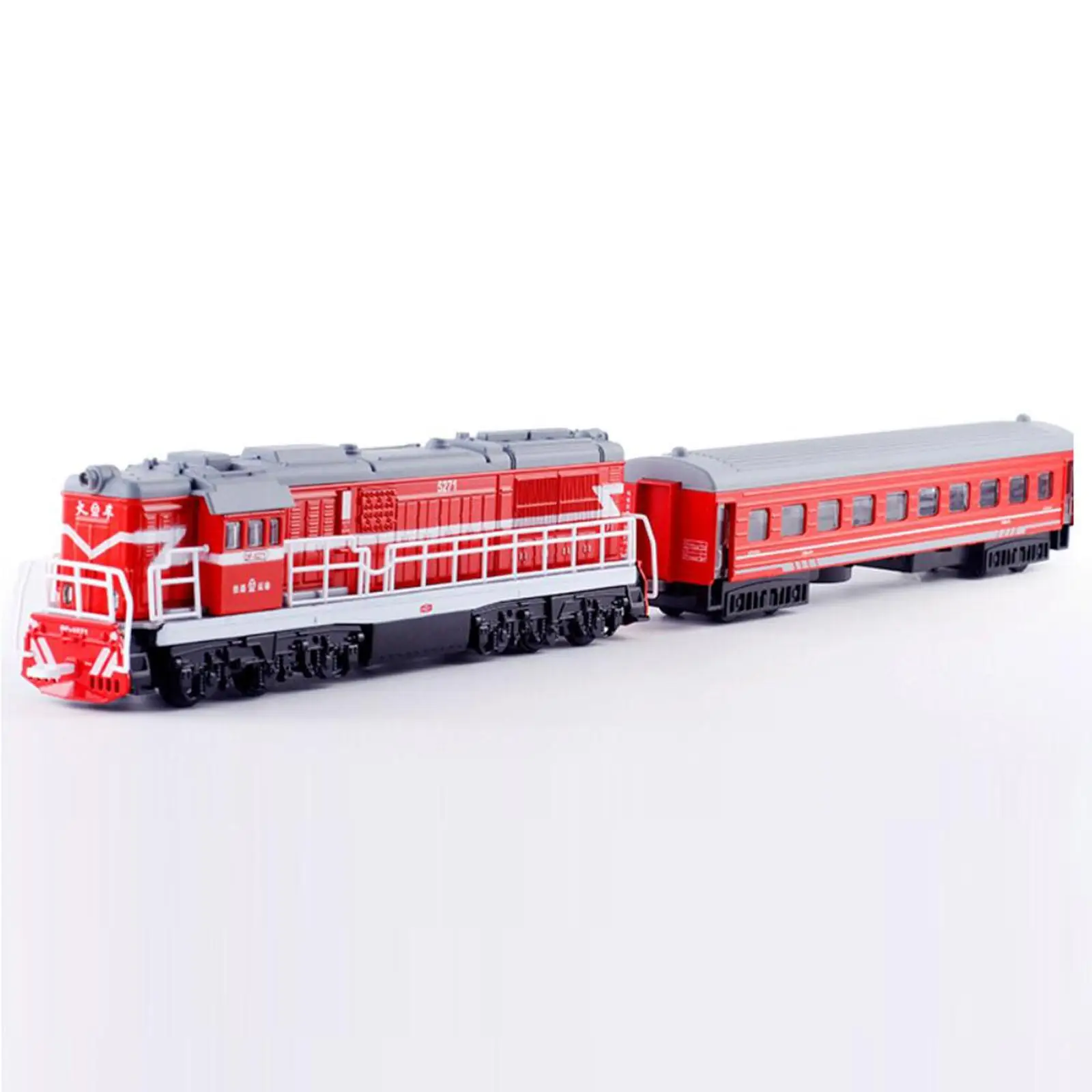 Simulação trem clássico conjunto, escultura decoração, brinquedo coleção