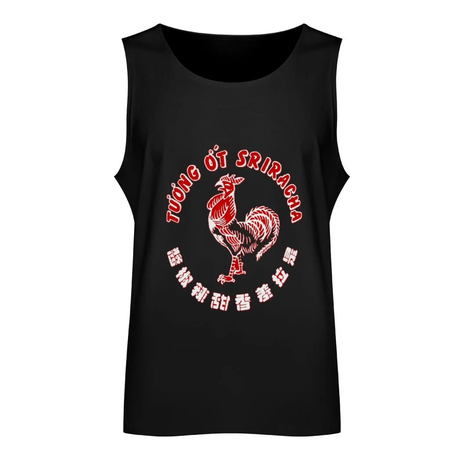 Sriracha Hot Sauce Tank Top Male vest T-shirt Men's gym sleeveless gym shirt man fitness