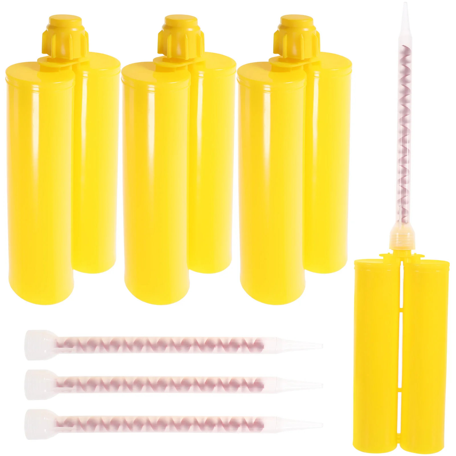 

4Sets Refillable Caulk Tube Plastic Universal Sealant Tube 400Ml Empty Caulking Tubes for Floor Tile Sealing Caulk Tubes
