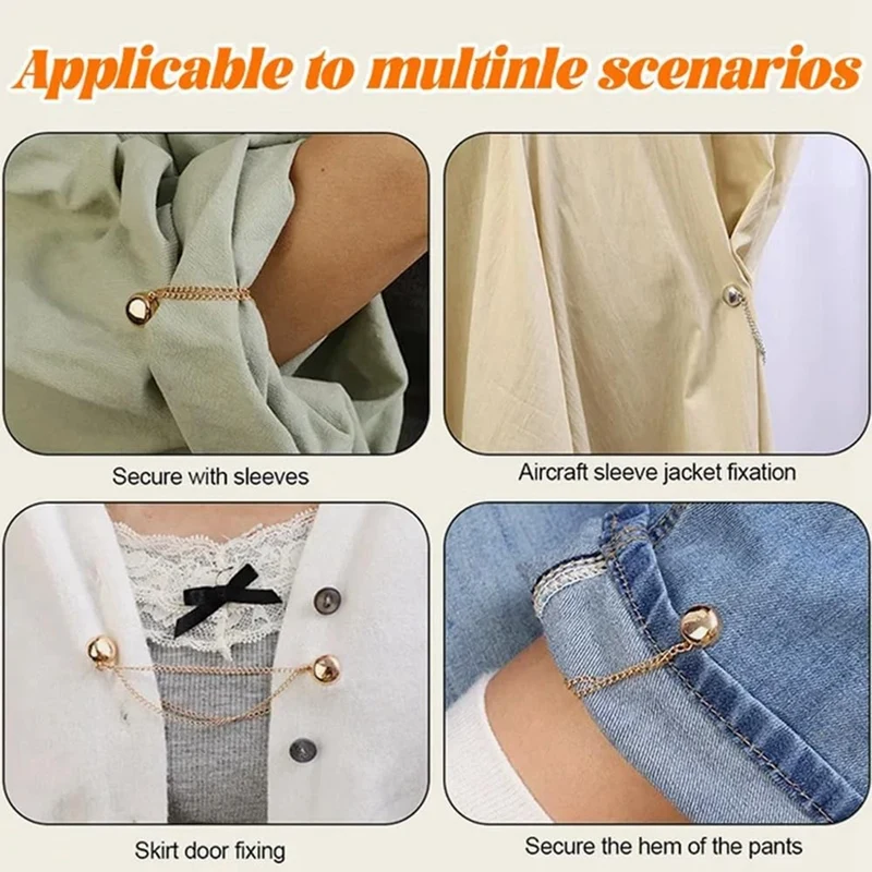 Prendedores de roupa magnéticos, clipes de xale de roupas, acessórios de roupas, alfinetes de lenço de roupas femininas, clipes de fixação decorativos