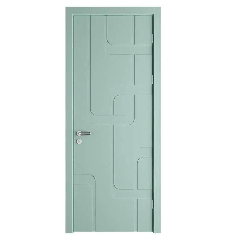 Hot sales simple solid wooden door design swing interior bedroom door