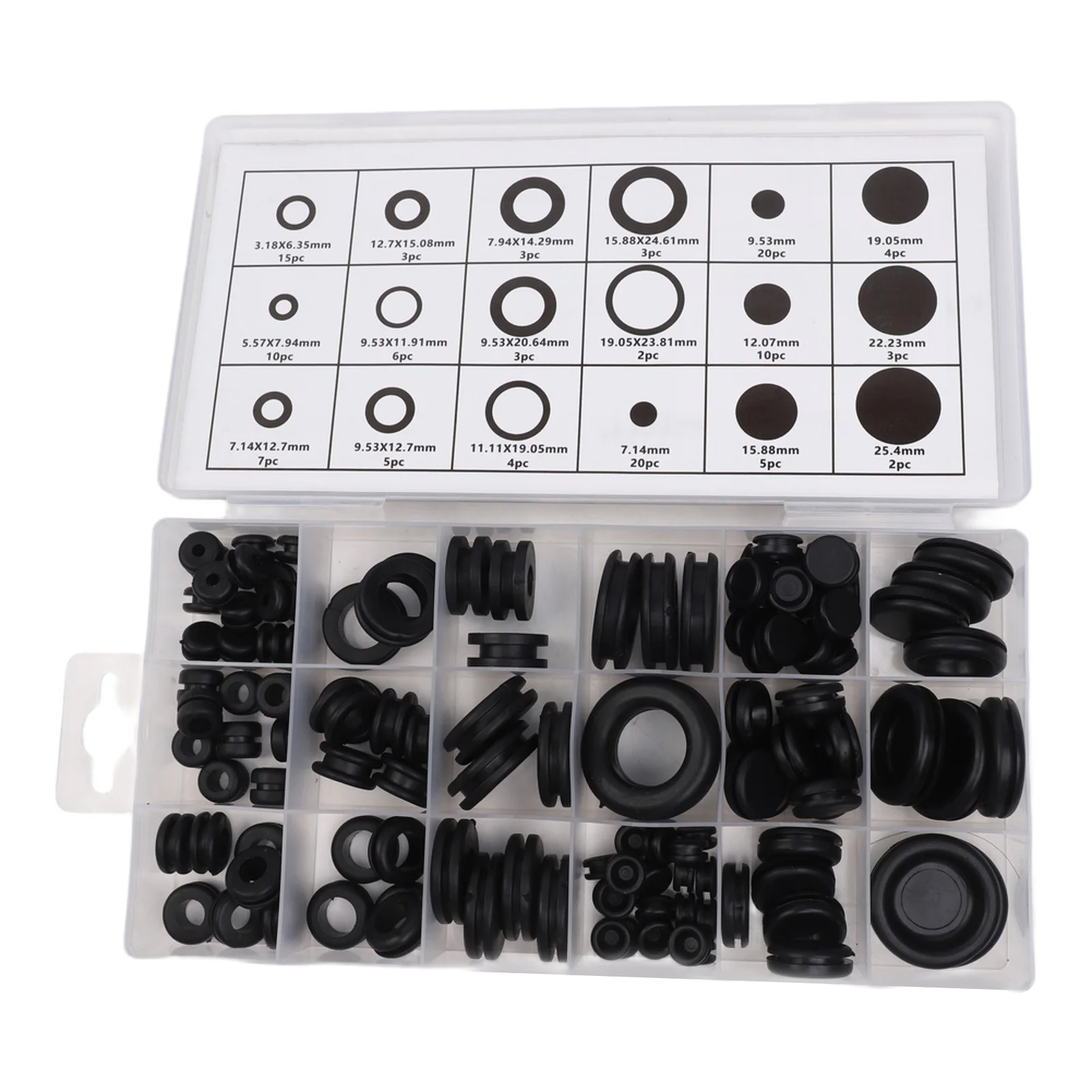 AC System Maintenance Automotive AC Repair Kit Cost-effective Maintenance Solution 125 Piece Gasket Assortment