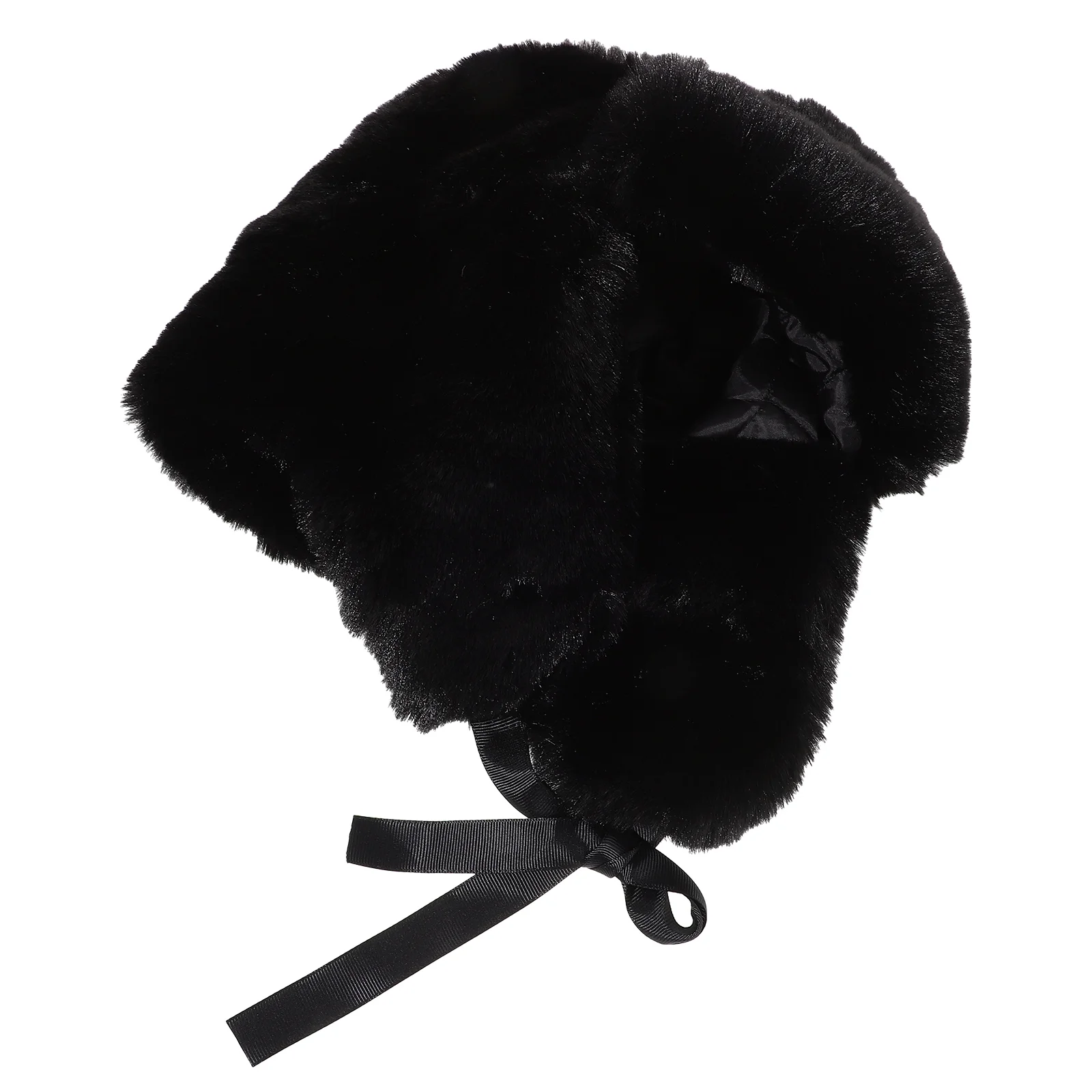 Cap Fur Ear Hat Middle Aged Faux Rabbit Snow Ski Hats for Men Women