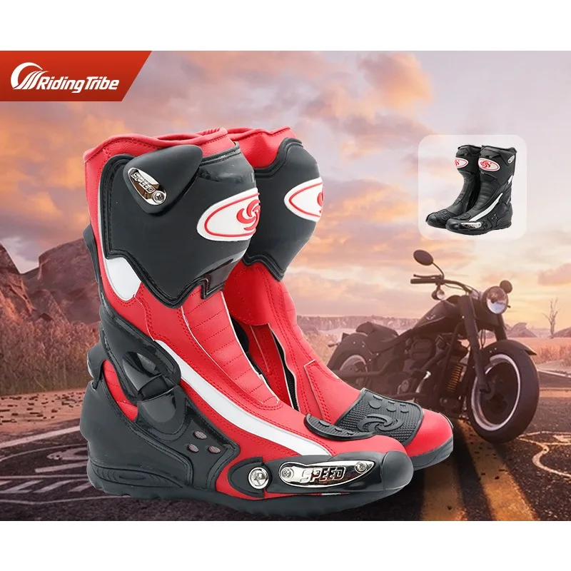 Pro-biker Motorcycle Boots Men's Four Seasons Off-road Breathable Waterproof Commuter Riding Shoes Motorcycle Equipment