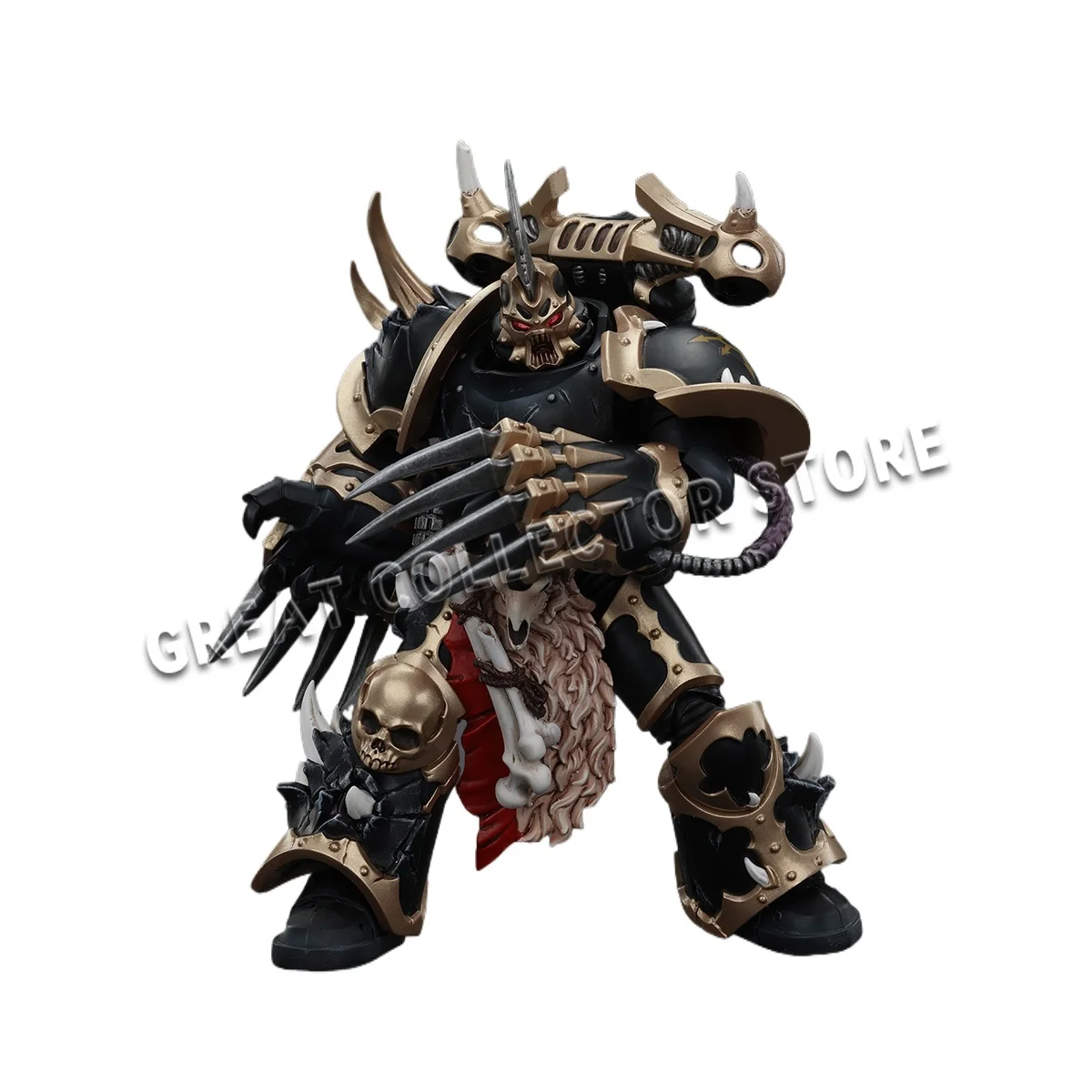 

JOYTOY Warhammer 40K 1/18 Action Figure Chaos Space Marines Black Legion Chosen with Lightning Claws Collectible Model Toy Gift