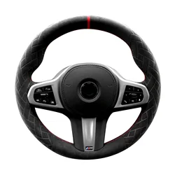 Alfanxi Hand Stitch Alcantara Steering Wheel Cover for BMW G20 G21 F40 F44 G22 G26 G30 G31 G32 G11-16 G01 G02 G05 G06 G07 G29
