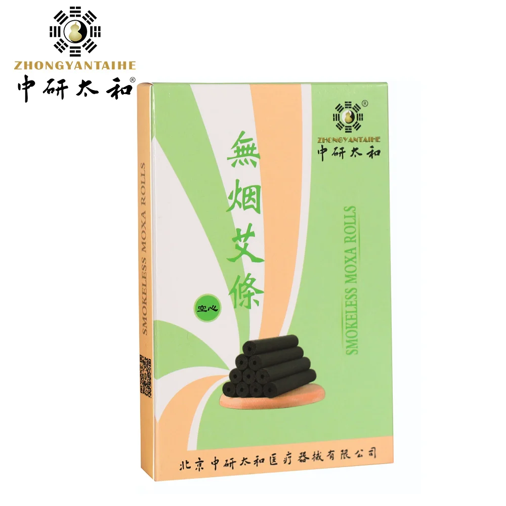 5PCS/Box Chinese Herb Moxa Stick Handmade Moxa Roll Moxibustion Roll Sealed and Moisture-proof Packaging 1.4X11cm 1pcs