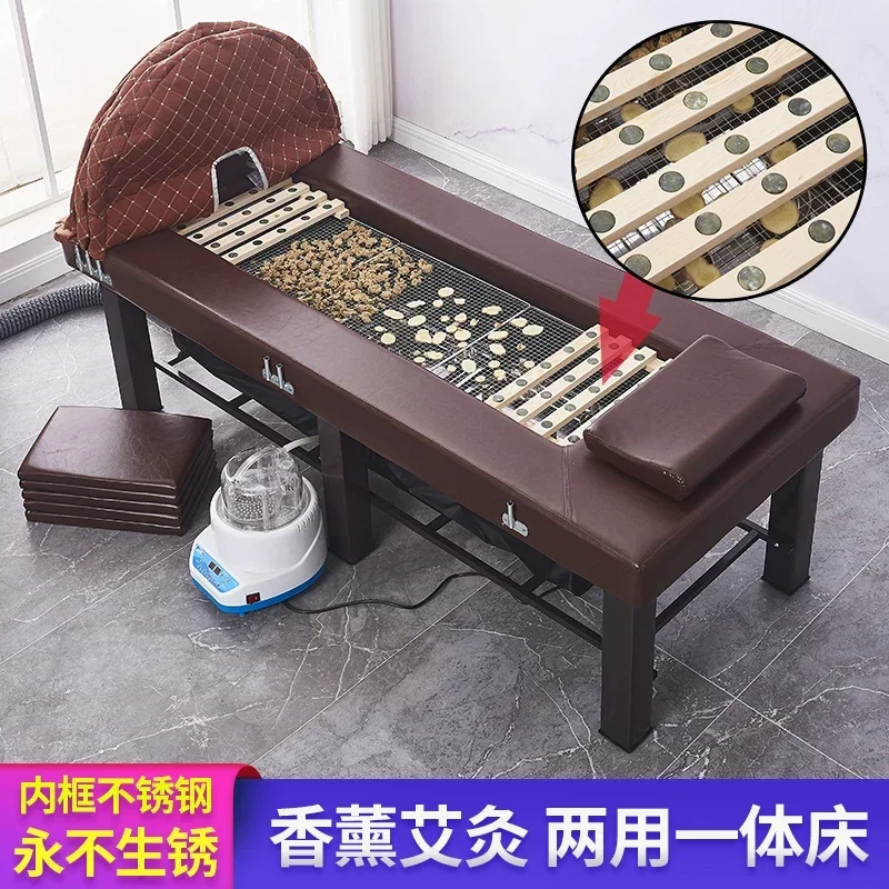 Customized Whole Body Steam Beauty Salon Home Facial Bed Sweat Steaming Bed Moxibustion Bed Massage