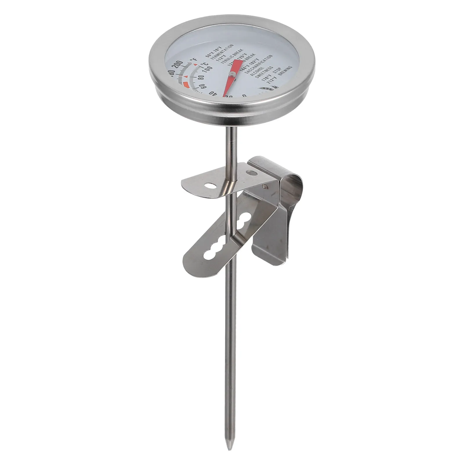 Premium 304 Stainless Steel Thermometer Probe Detachable Portable Instant Read Liquid Food Thermometer for Kitchen Cooking Dairy