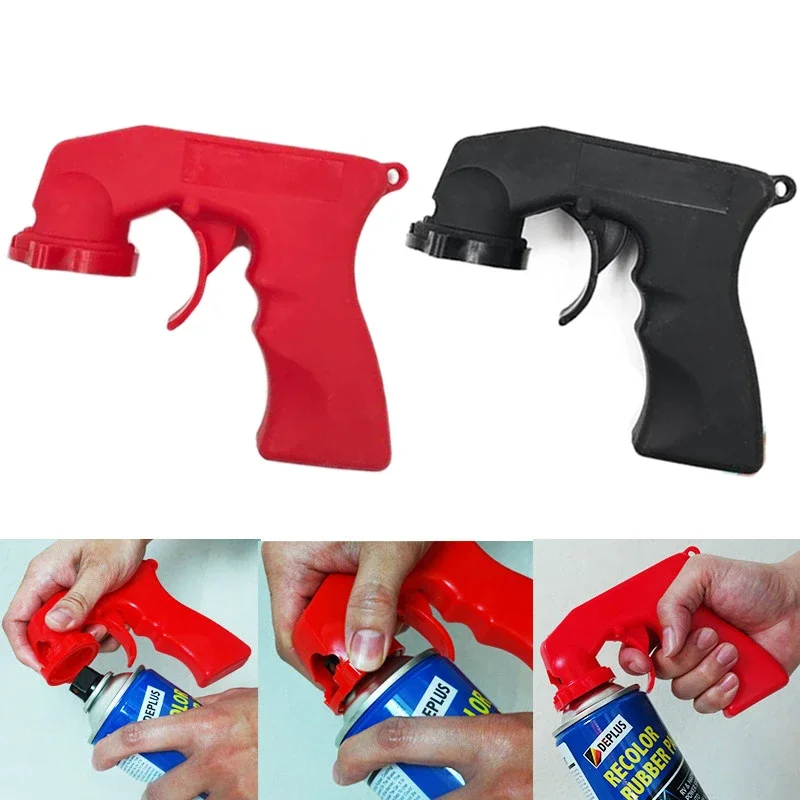 Can Spray Handle for Car Polishing Paint Care Aerosol Spray Gun Handle with Full Grip Lock Trigger Can Spray Paint Machine