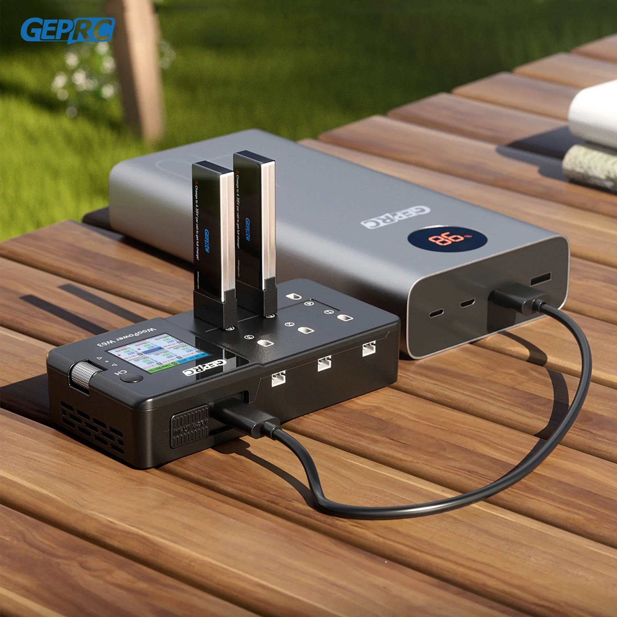 

Умное зарядное устройство GEPRC W63 100 Вт для LiPo LiHV LiFe, защита от короткого замыкания, быстрое зарядное устройство для квадрокоптера RC FPV WooPower