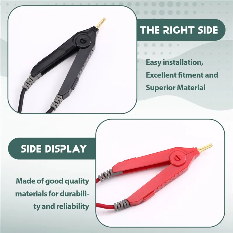 A19F-4-Draht-Kelvin-Testclip für Messleitung, Bodenwiderstand, 4-Draht-Kelvin-Testsonden für elektrische Prüfung, Kelvin-Testclip