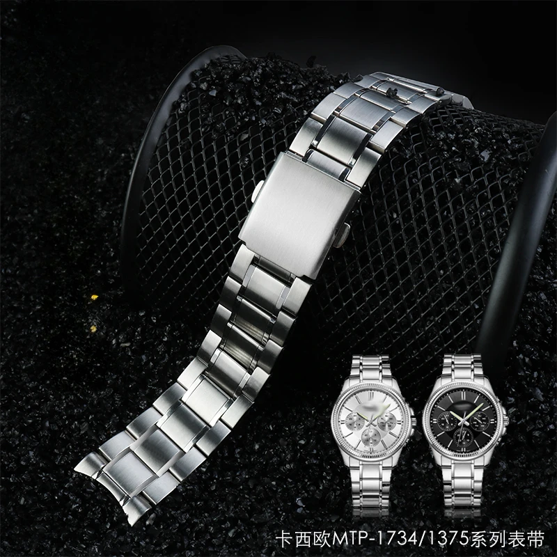 For Casio Swordfish MTP-1374 대체용 스테인리스 스틸 시계 밴드 추천 및 평가